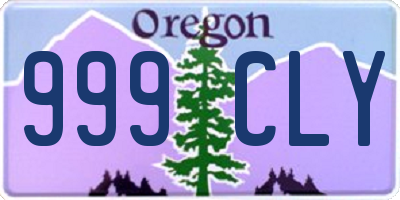 OR license plate 999CLY