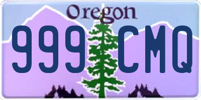 OR license plate 999CMQ