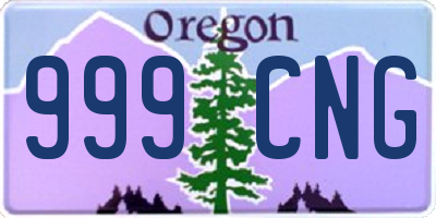 OR license plate 999CNG