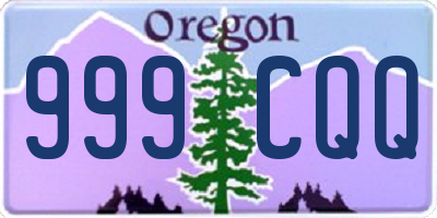 OR license plate 999CQQ