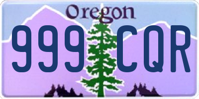OR license plate 999CQR