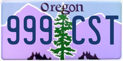 OR license plate 999CST