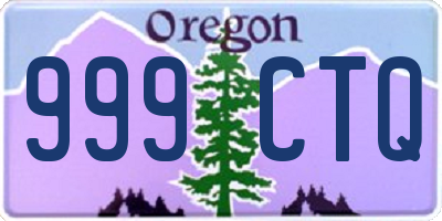 OR license plate 999CTQ