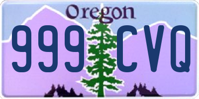 OR license plate 999CVQ