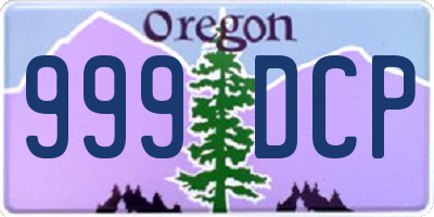 OR license plate 999DCP