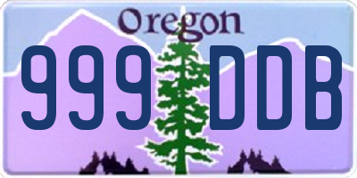 OR license plate 999DDB