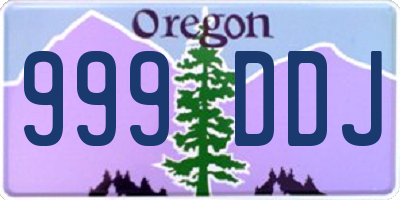 OR license plate 999DDJ