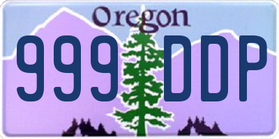 OR license plate 999DDP