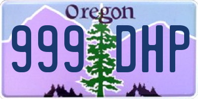 OR license plate 999DHP