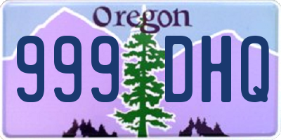 OR license plate 999DHQ