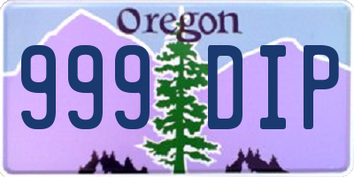 OR license plate 999DIP