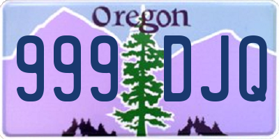 OR license plate 999DJQ