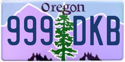 OR license plate 999DKB