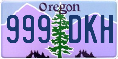 OR license plate 999DKH