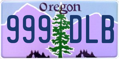 OR license plate 999DLB