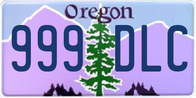 OR license plate 999DLC