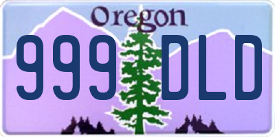 OR license plate 999DLD