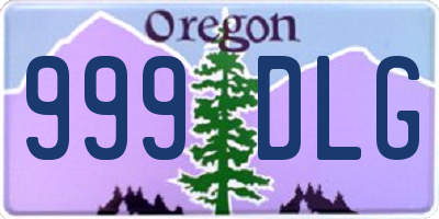 OR license plate 999DLG