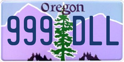 OR license plate 999DLL