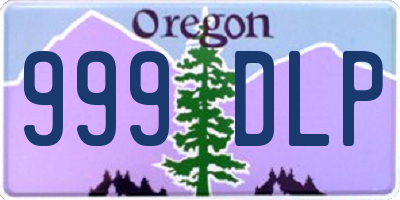 OR license plate 999DLP