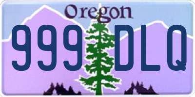 OR license plate 999DLQ