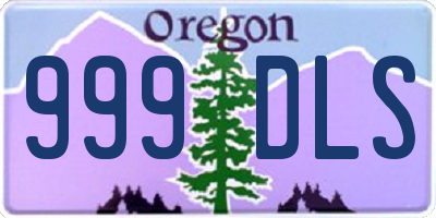 OR license plate 999DLS
