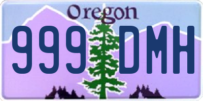 OR license plate 999DMH