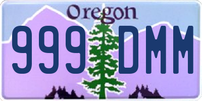 OR license plate 999DMM
