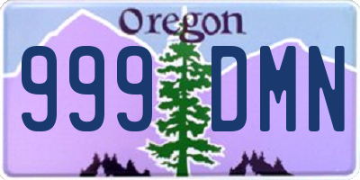 OR license plate 999DMN