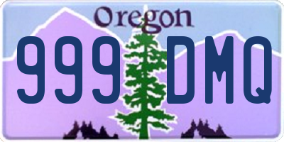 OR license plate 999DMQ