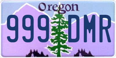 OR license plate 999DMR