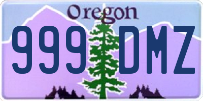OR license plate 999DMZ