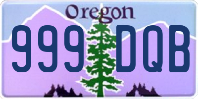 OR license plate 999DQB