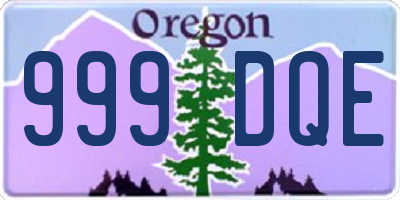 OR license plate 999DQE