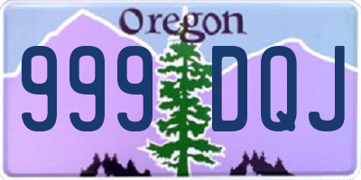 OR license plate 999DQJ