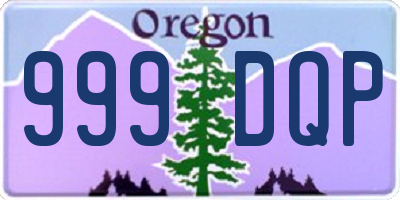 OR license plate 999DQP