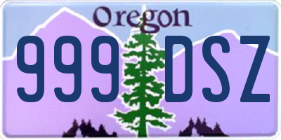 OR license plate 999DSZ