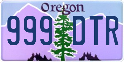 OR license plate 999DTR