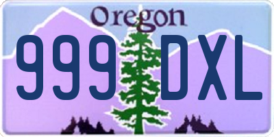 OR license plate 999DXL