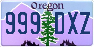 OR license plate 999DXZ