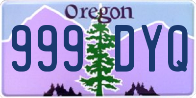 OR license plate 999DYQ