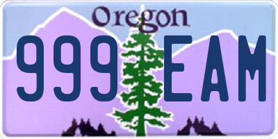 OR license plate 999EAM