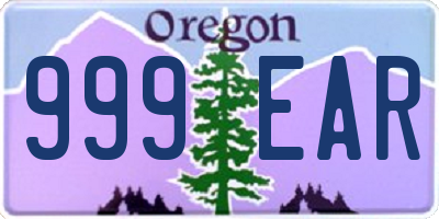 OR license plate 999EAR