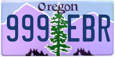 OR license plate 999EBR