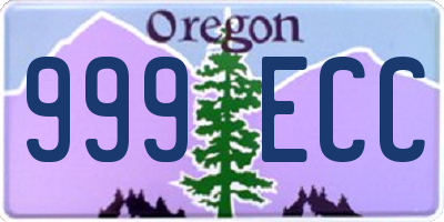 OR license plate 999ECC