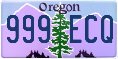 OR license plate 999ECQ