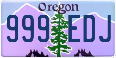 OR license plate 999EDJ