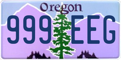 OR license plate 999EEG