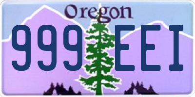 OR license plate 999EEI