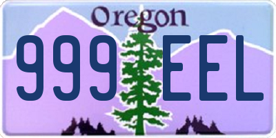 OR license plate 999EEL